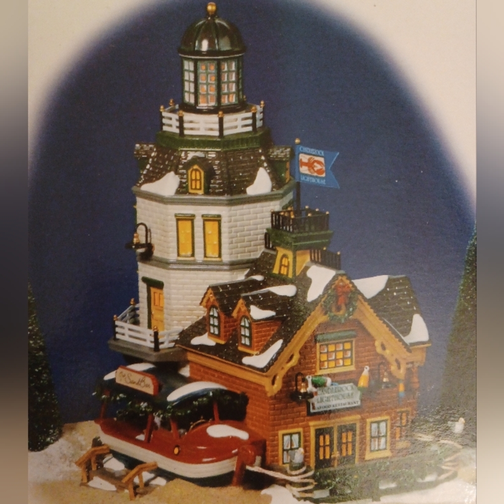 Dept 56 Candlerock Lighthouse Restaurant The Original Snow Village #55045 2001
